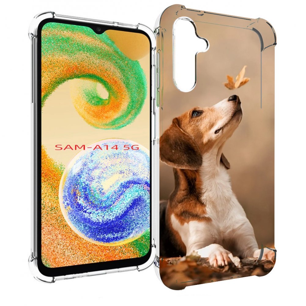 

Чехол MyPads бигль-собака для Samsung Galaxy A14 5G, Прозрачный, Tocco