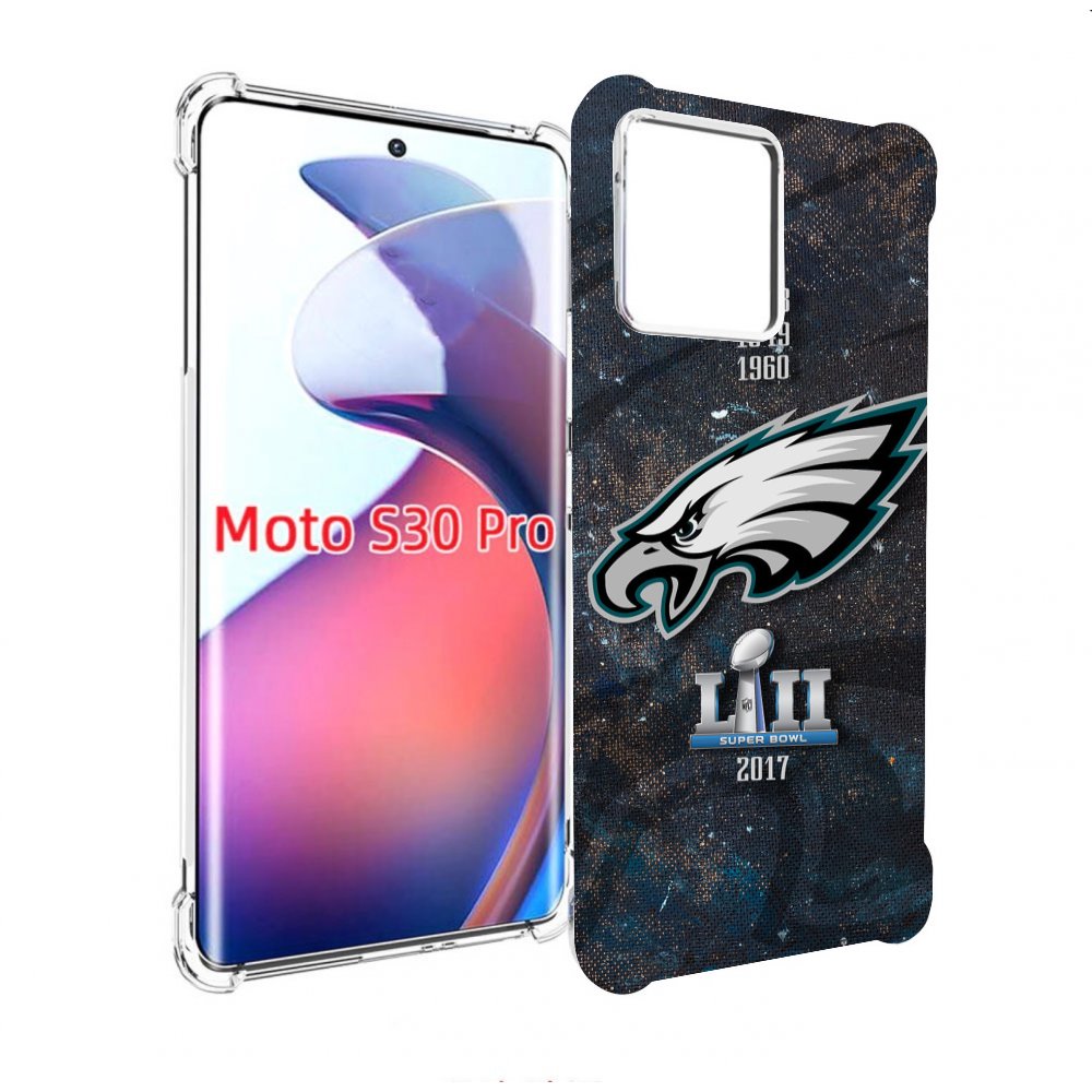 

Чехол MyPads филадельвия иглс регби мужской для Motorola Moto S30 Pro, Прозрачный, Tocco