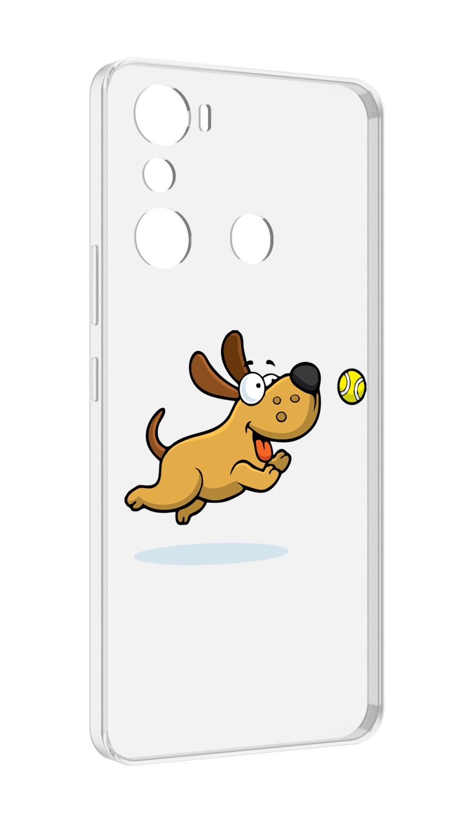 

Чехол MyPads пёсик для Infinix Hot 20i, Прозрачный, Tocco