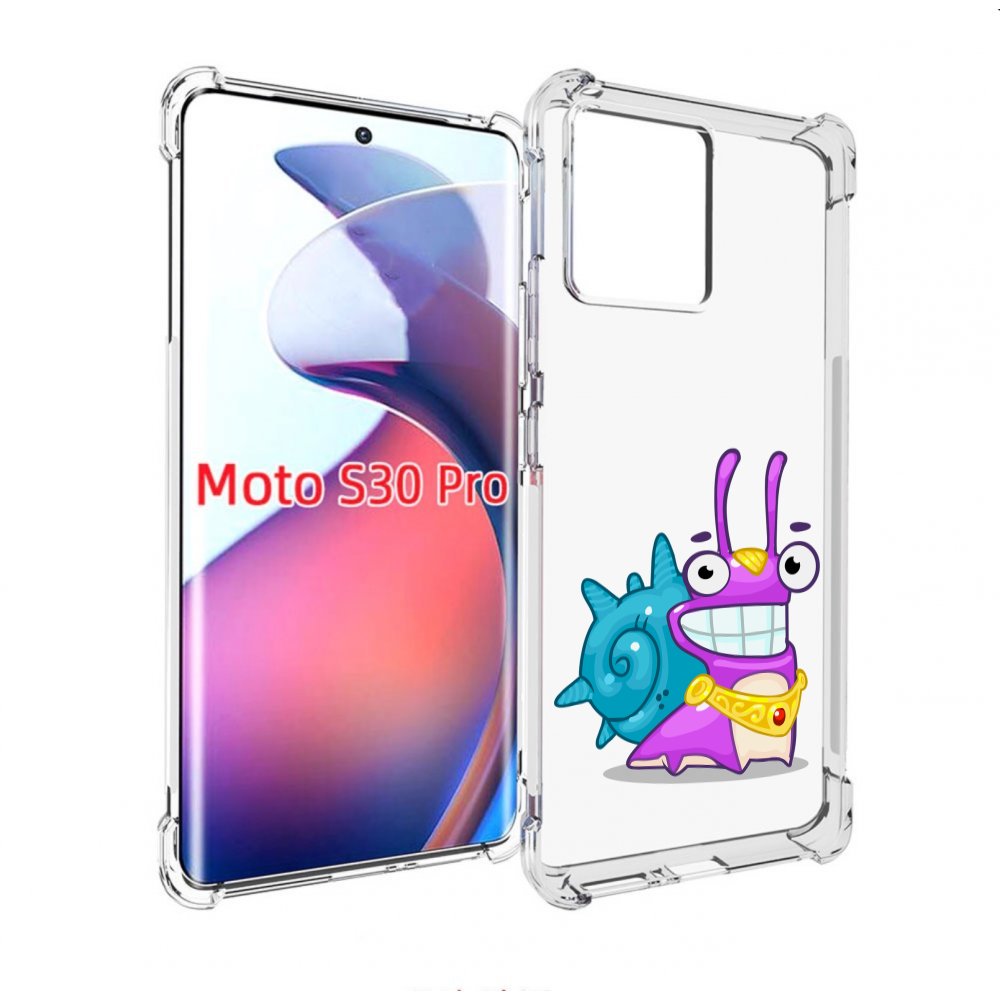 

Чехол MyPads улитка-принц для Motorola Moto S30 Pro, Прозрачный, Tocco
