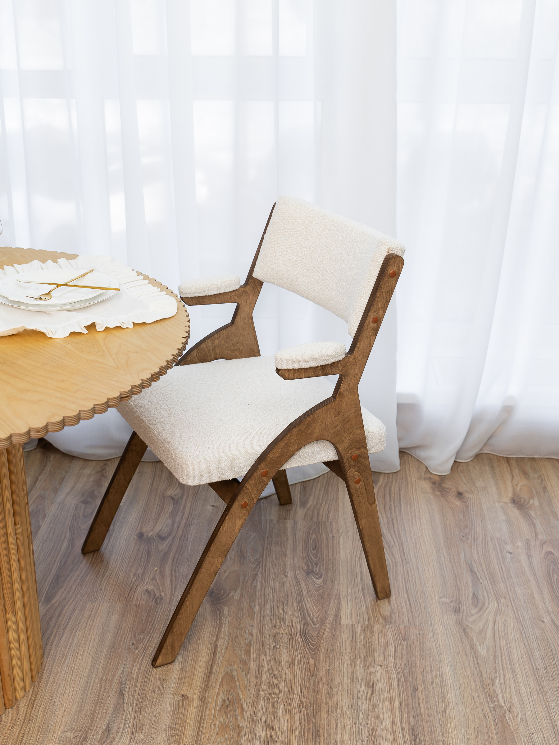 Стул UNIQ ZASIDELIS для кухни, белый