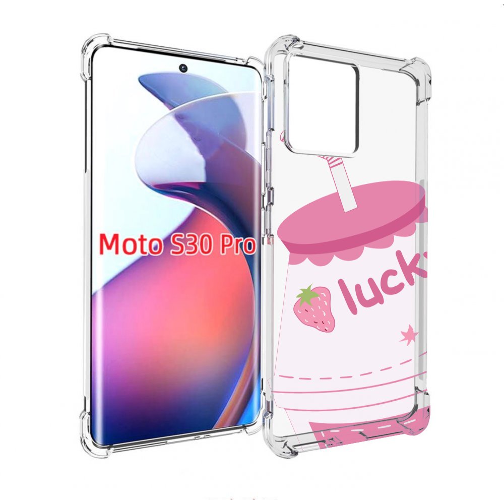 

Чехол MyPads удачный-напиток для Motorola Moto S30 Pro, Прозрачный, Tocco