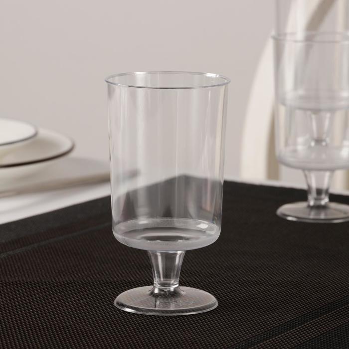 

Фужер Доляна «Кристалл», 170 мл, цвет прозрачный, Одноразовая посуда "Карат"