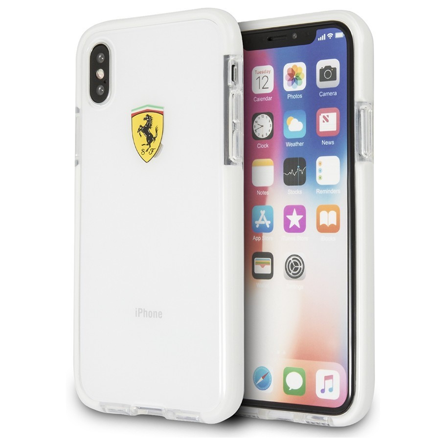 фото Чехол cg mobile ferrari on-track shockproof iphone x/xs прозрачный