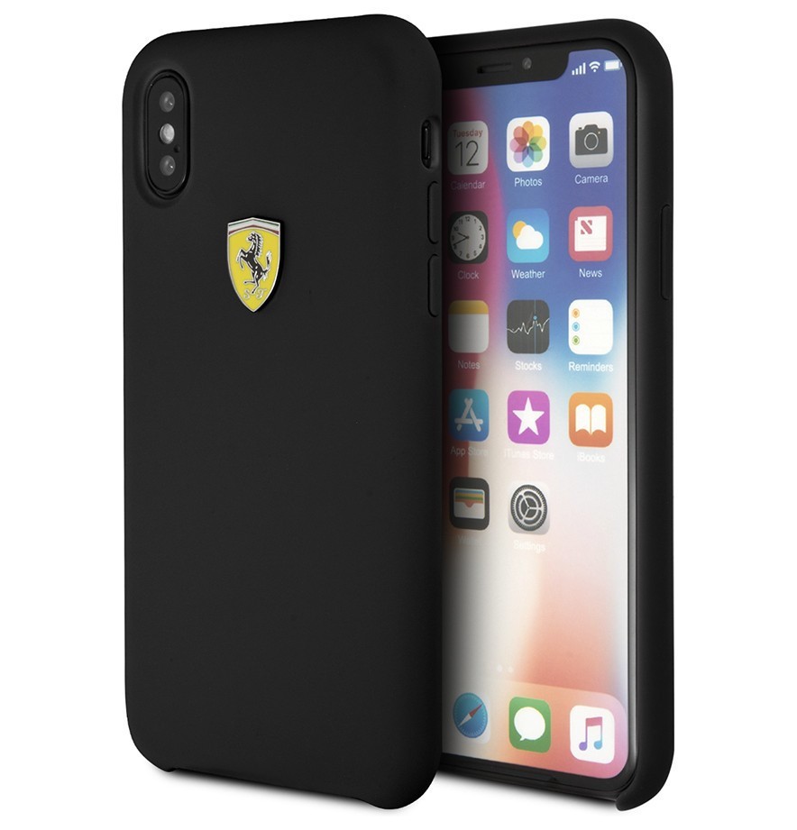 фото Чехол cg mobile ferrari on-track sf silicone iphone x/xs черный