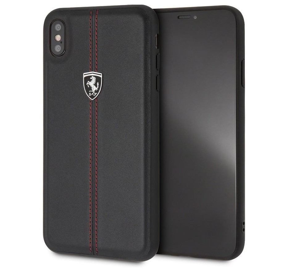 фото Чехол cg mobile ferrari heritage w leather iphone xs max черный