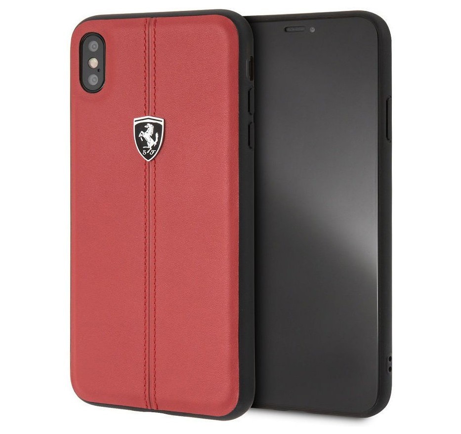 фото Чехол cg mobile ferrari heritage w leather iphone xs max красный