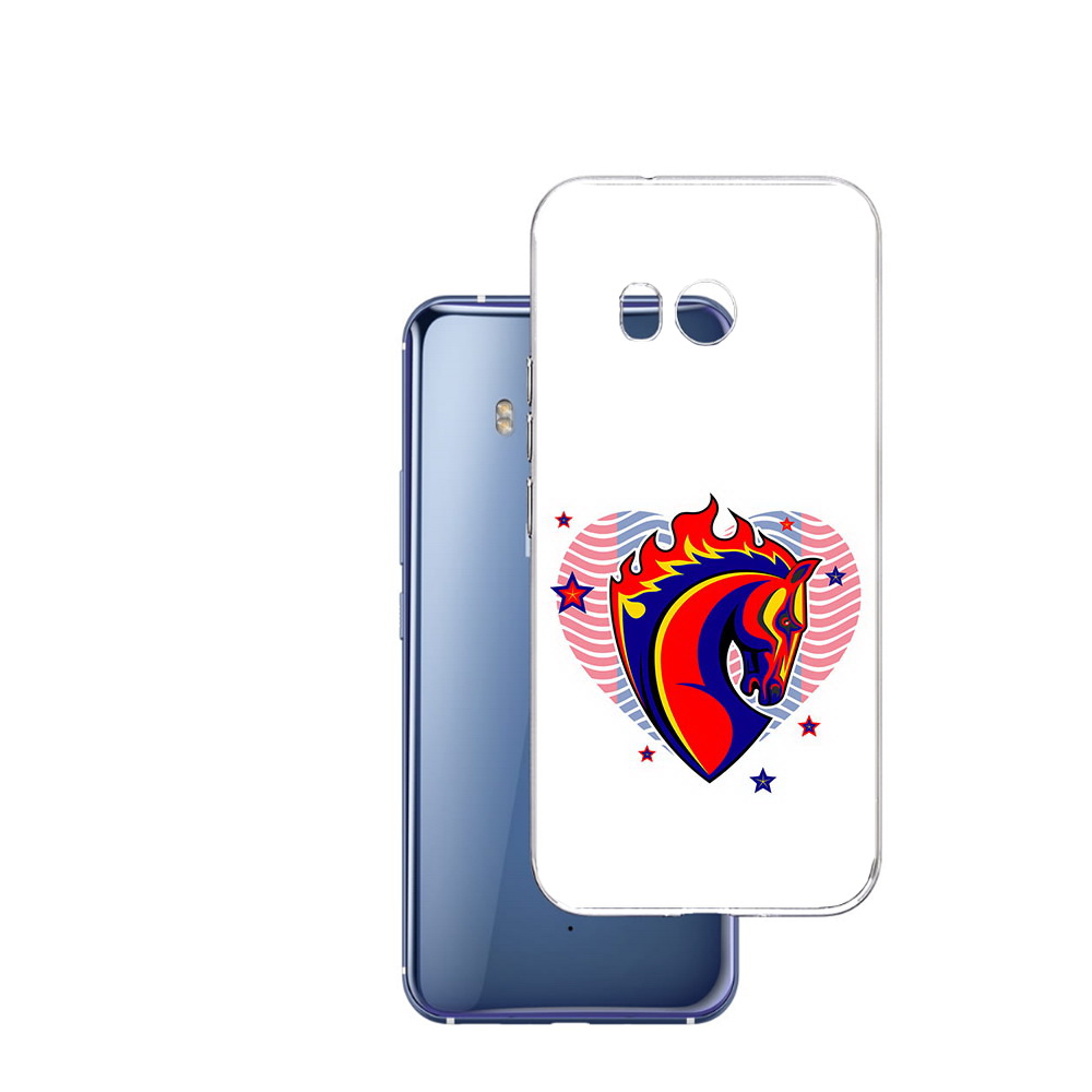 

Чехол MyPads Tocco для HTC U11 ФК ЦСЛ Лошадь, Прозрачный, Tocco