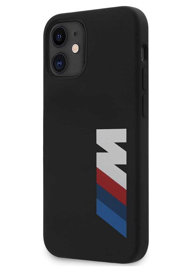 фото Чехол cg mobile bmw m-collection liquid silicone big printed logo iphone 12 mini черный