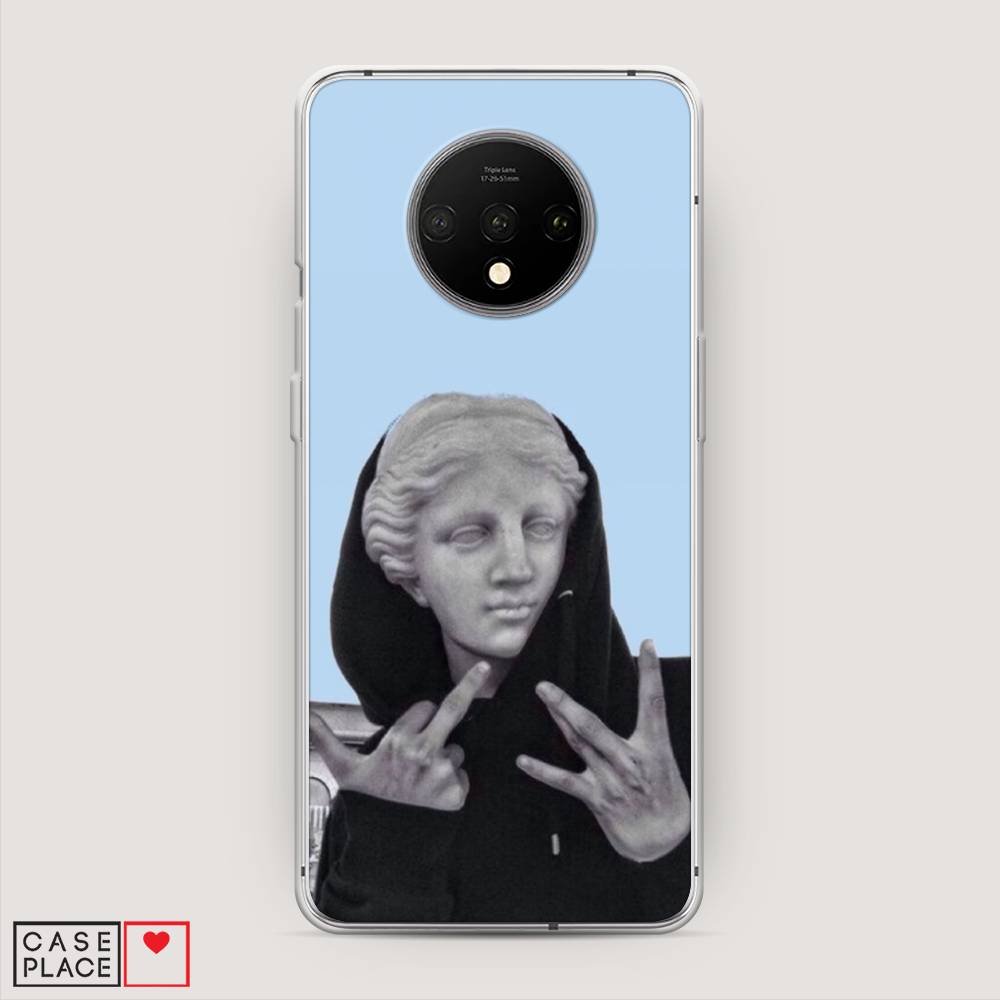 

Чехол Awog на OnePlus 7T / ВанПлас 7T "SWAG статуя", Голубой, 150950-9