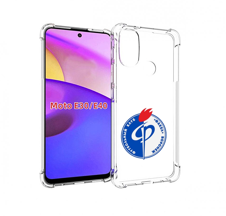 

Чехол бампер MyPads фк факел воронеж мужской для Motorola Moto E, Прозрачный, Tocco