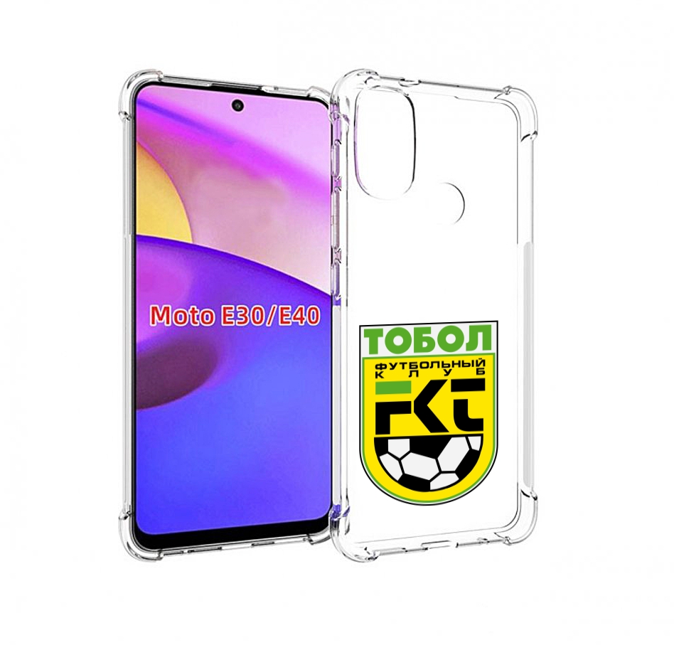 

Чехол бампер MyPads фк тобол мужской для Motorola Moto E30., Прозрачный, Tocco