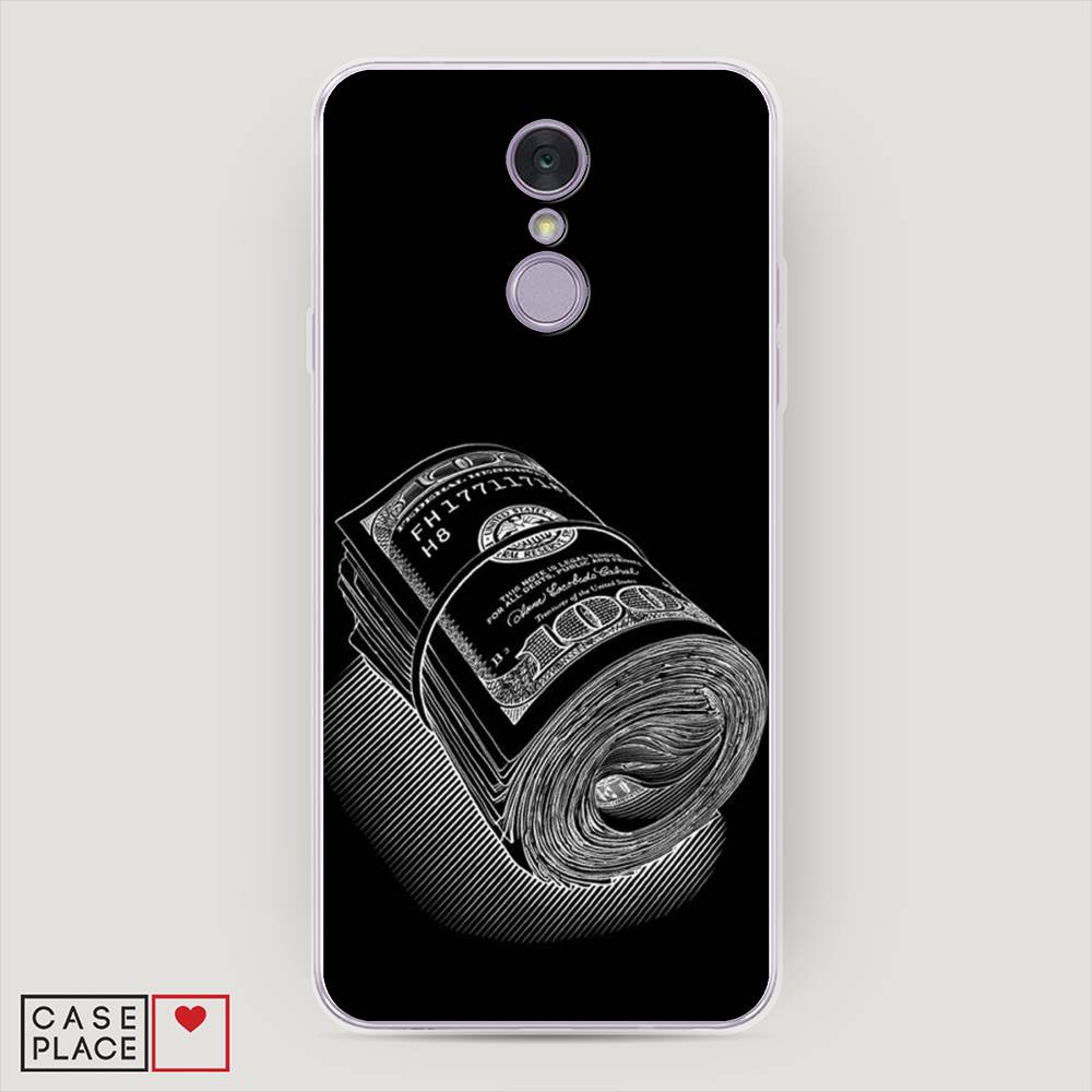 

Чехол Awog на LG Q7 (Plus, Alpha) "Кубышка денег", Черный;серебристый, 83550-5