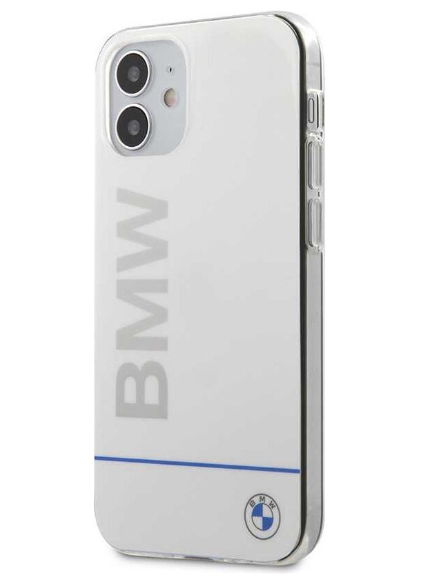 фото Чехол cg mobile bmw signature blue line printed logo iphone 12 mini белый