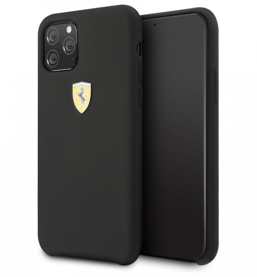 фото Чехол cg mobile ferrari on-track sf silicone iphone 11 pro черный