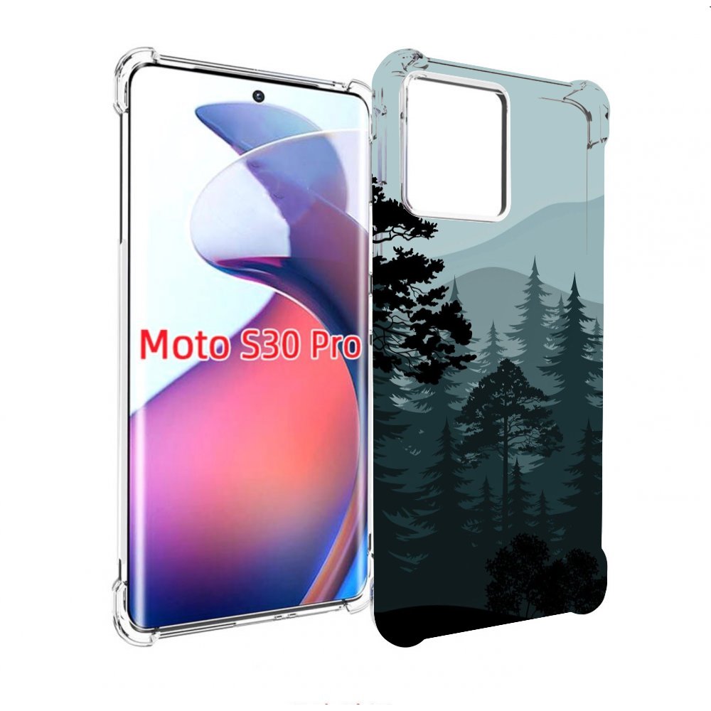 

Чехол MyPads темный лесочек для Motorola Moto S30 Pro, Прозрачный, Tocco