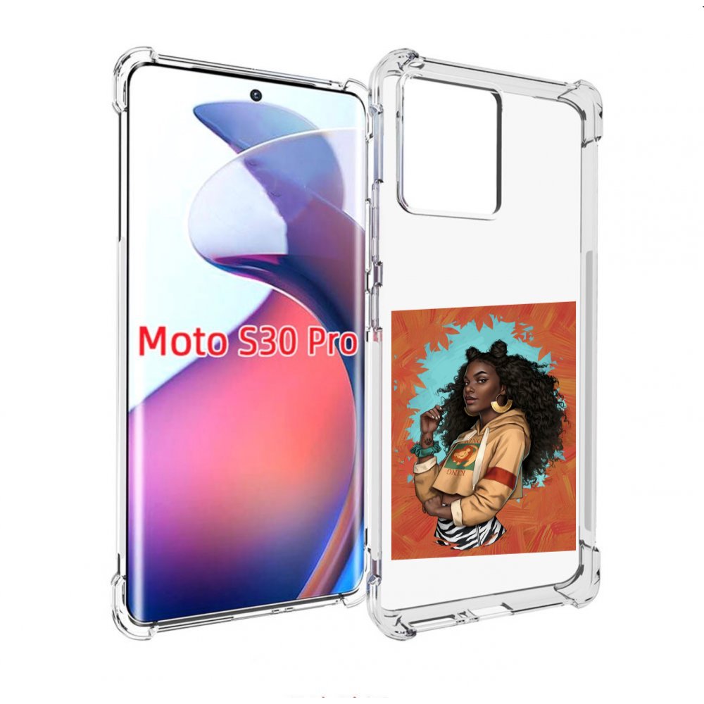 

Чехол MyPads темная-девушка женский для Motorola Moto S30 Pro, Прозрачный, Tocco