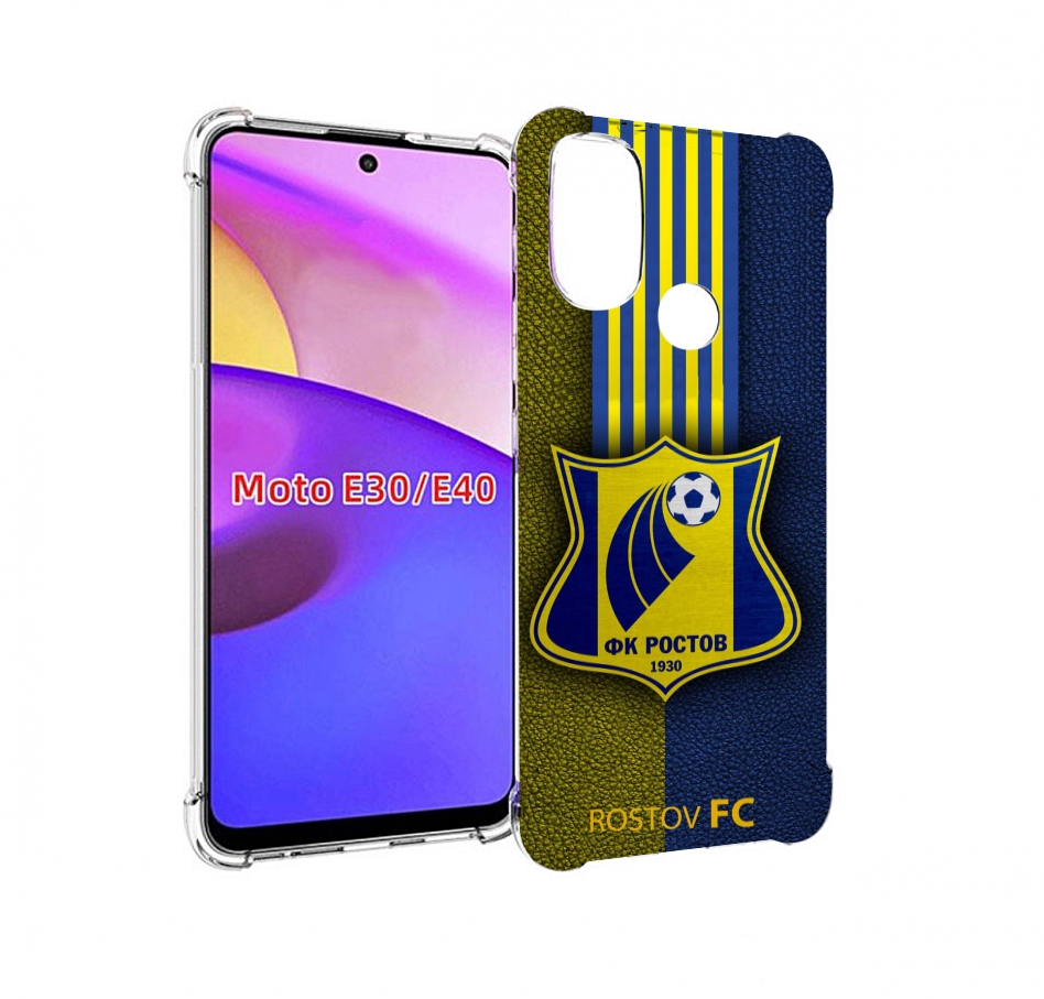 

Чехол бампер MyPads фк ростов мужской для Motorola Moto E30., Прозрачный, Tocco