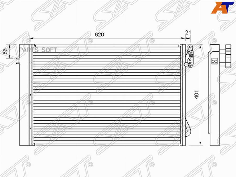 

Радиатор Кондиционера Bmw 1-Series 04-13 / 3-Series 05-14 / X1 09-15 / Z4 09-17