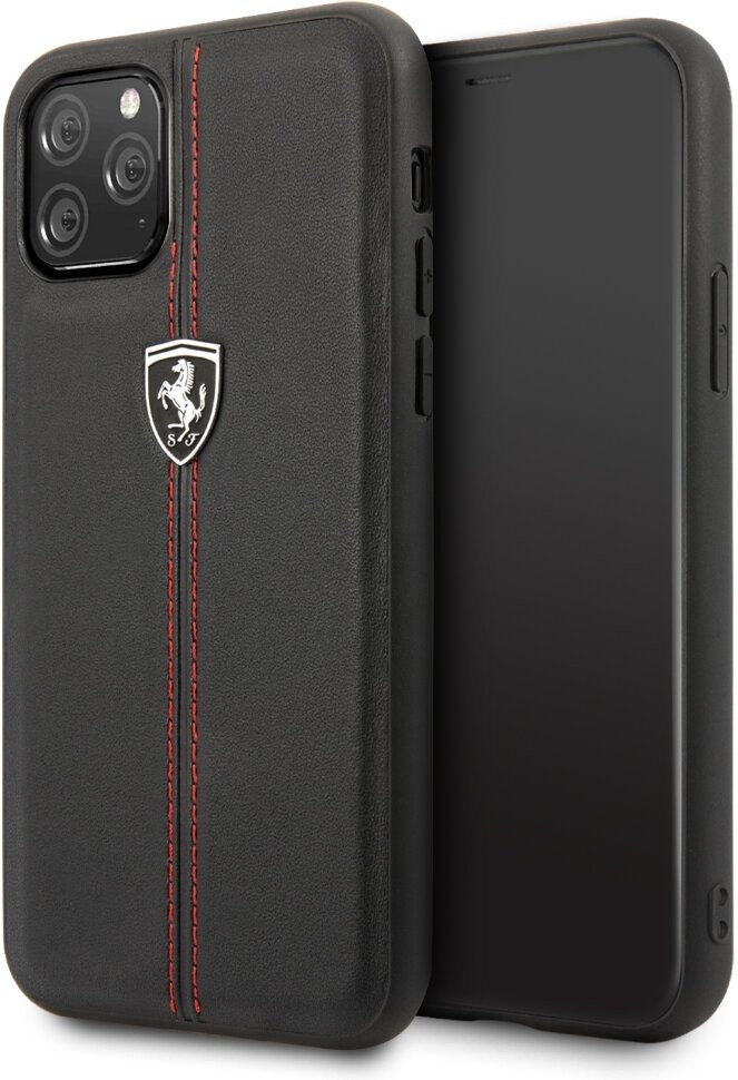 фото Чехол cg mobile ferrari heritage w leather iphone 11 pro черный