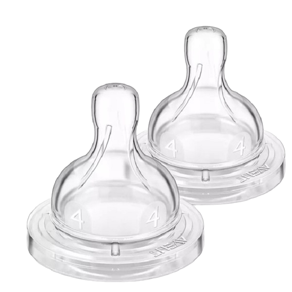 фото Соски противоколиковые philips avent anti-colic с быстрым потоком 6м+ прозрачные 2 шт