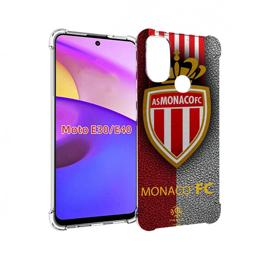 

Чехол бампер MyPads фк монако для Motorola Moto E30., Прозрачный, Tocco