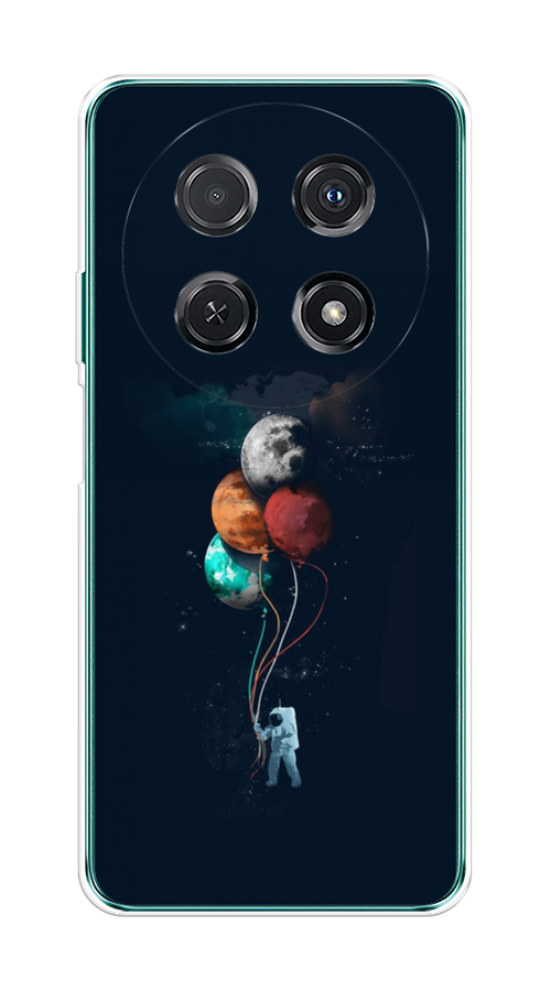 

Чехол на Huawei Nova 12i "Космонавт с шариками", Разноцветный, 6123950-1