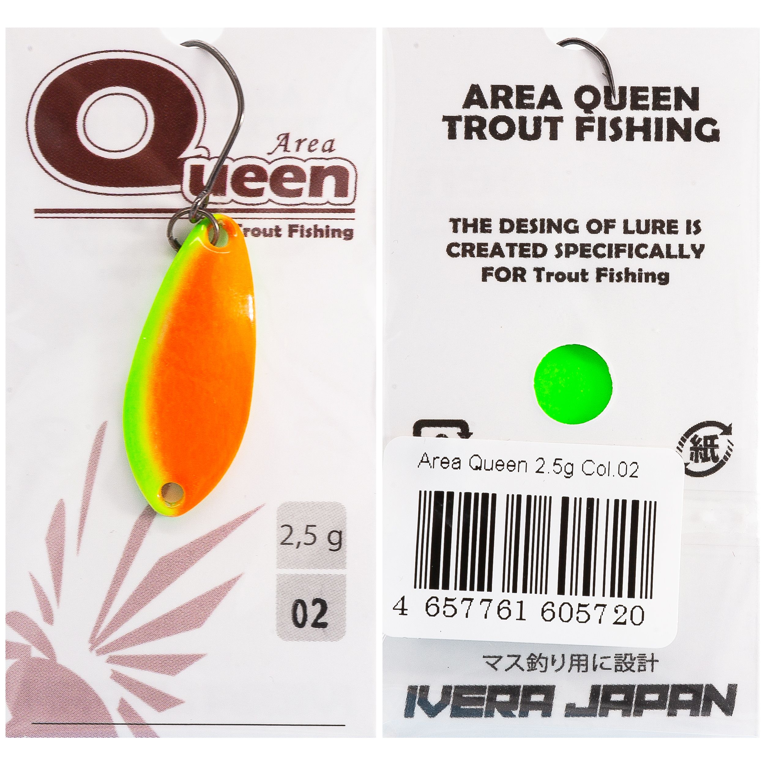

Блесна D-Ocean Area Queen 2.5 гр цвет 02, Разноцветный, Area Queen