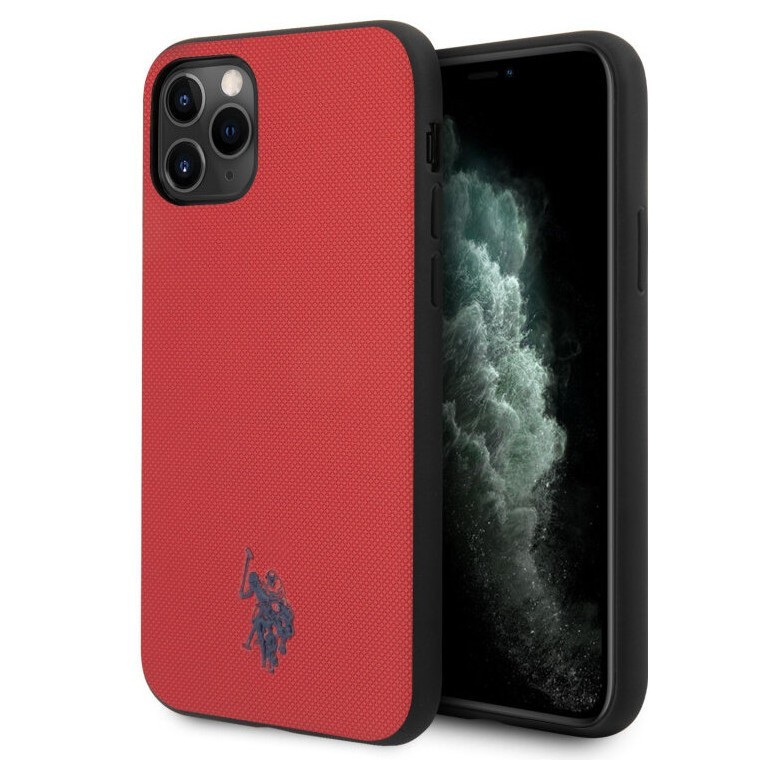 фото Чехол cg mobile u.s. polo assn. wrapped embossed logo iphone 11 pro max красный