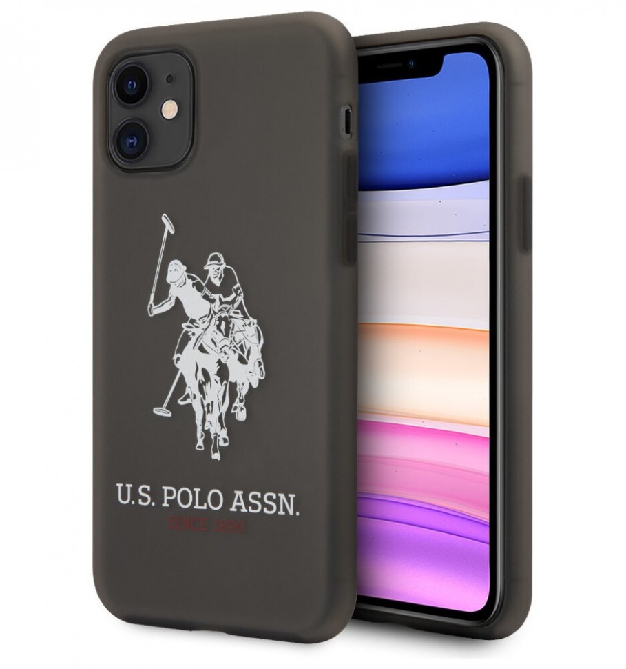 фото Чехол cg mobile u.s. polo assn. transparent silicone big horse iphone 11 черный