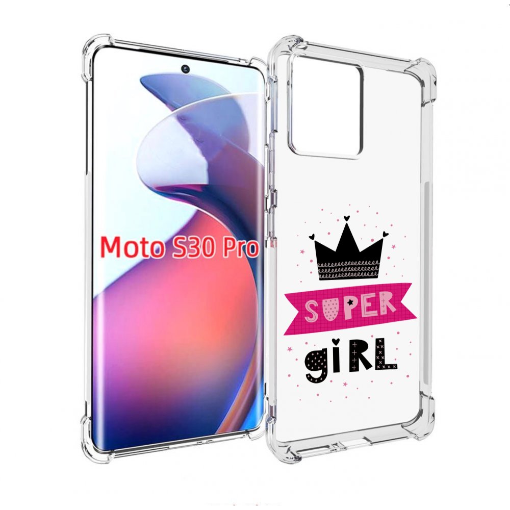 

Чехол MyPads супер-девчонка женский для Motorola Moto S30 Pro, Прозрачный, Tocco