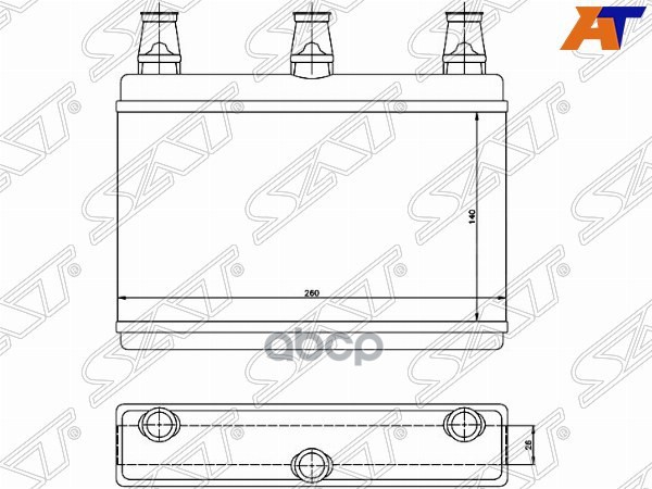 

Радиатор Отопителя Салона Bmw 5 E60/E61 03- /6 E63/E64 04- Sat арт. ST-BM60-395-0