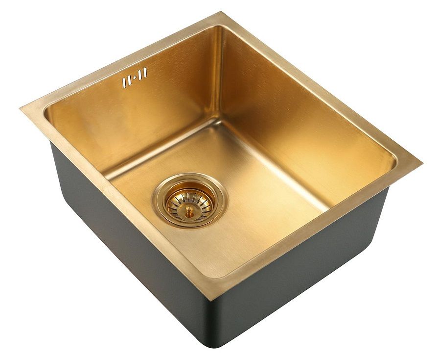 

Мойка для кухни ZorG Inox Pvd SZR 4438 BRONZE, бронза, Золотистый, SZR 4438