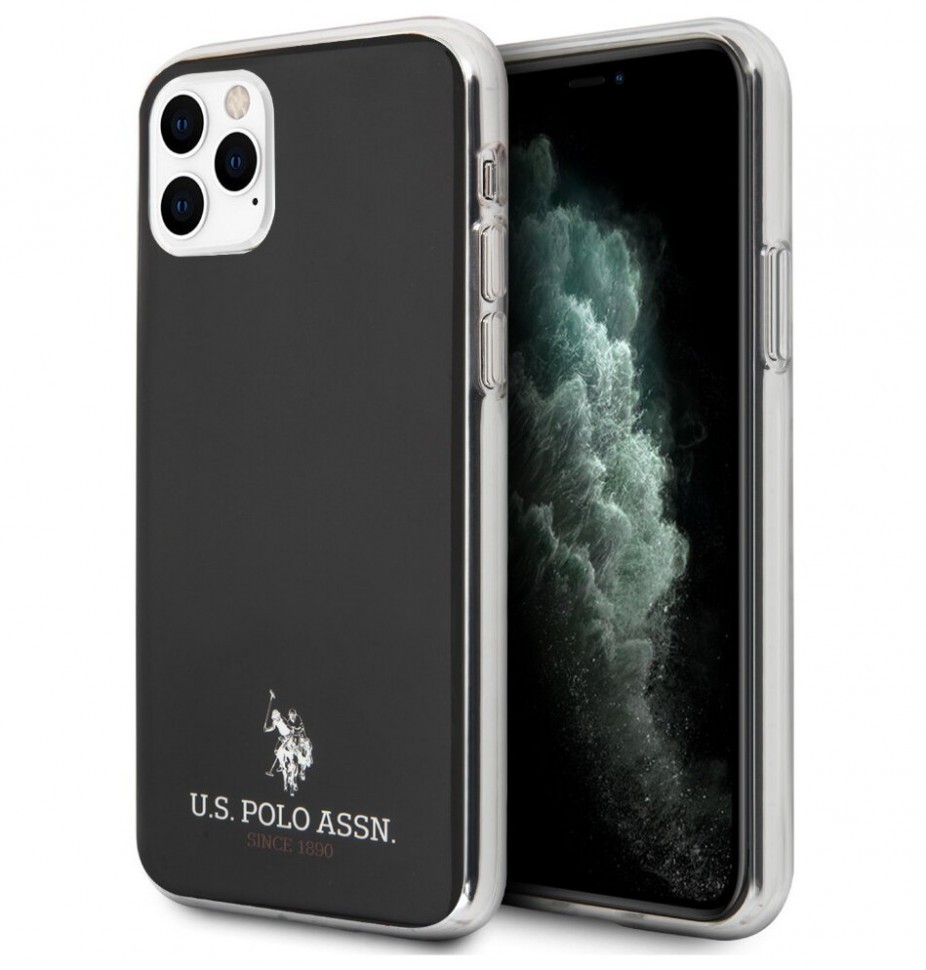 фото Чехол cg mobile u.s. polo assn. logo small horse iphone 11 pro черный