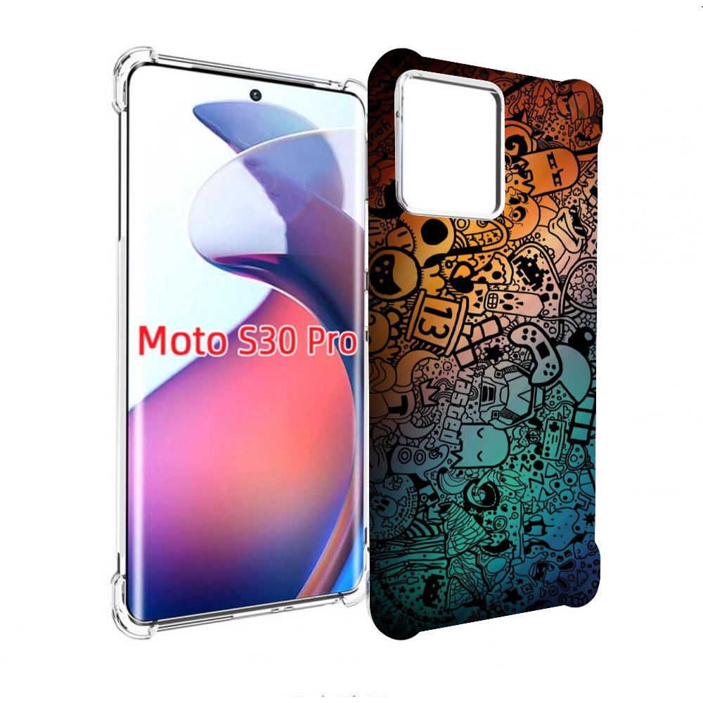 

Чехол MyPads стикеты в тени для Motorola Moto S30 Pro, Прозрачный, Tocco