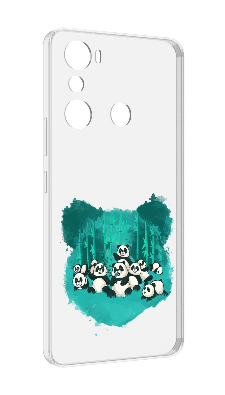 

Чехол MyPads нарисованные панды для Infinix Hot 20i, Прозрачный, Tocco
