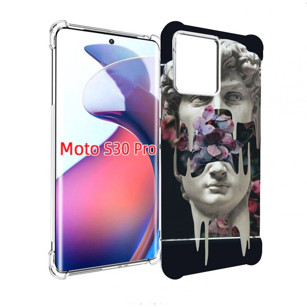 

Чехол MyPads статуя-с-цветами-внутри для Motorola Moto S30 Pro, Прозрачный, Tocco