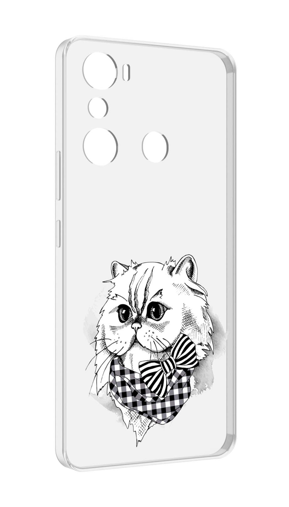 

Чехол MyPads нарисованная красивая кошечка для Infinix Hot 20i, Прозрачный, Tocco