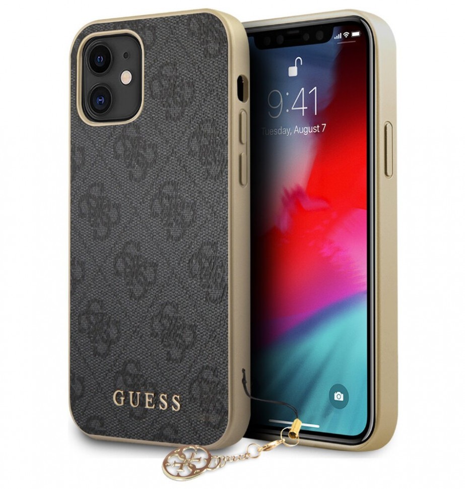 фото Чехол cg mobile guess 4g charms collection iphone 12 mini серый