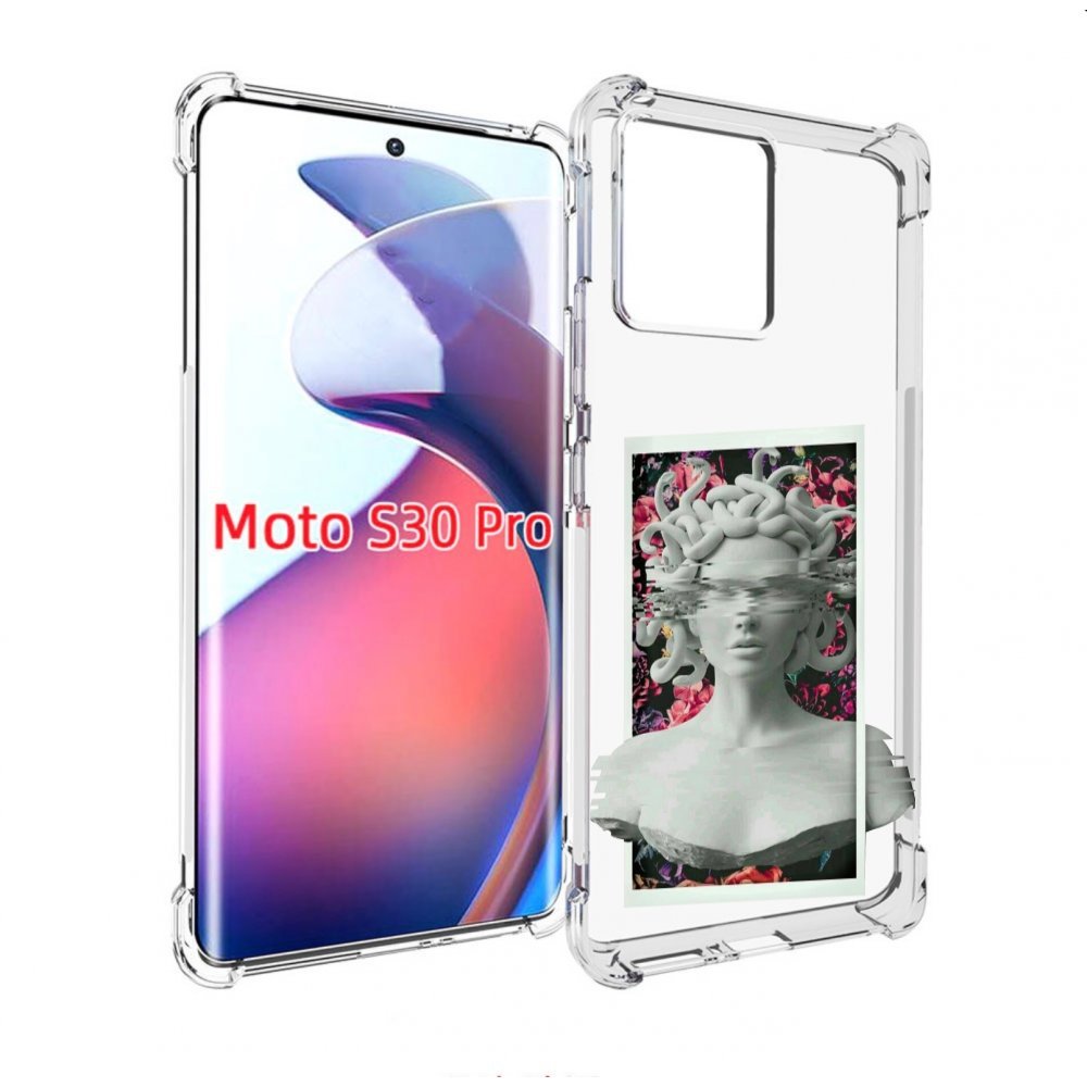 

Чехол MyPads статуя-медузы для Motorola Moto S30 Pro, Прозрачный, Tocco
