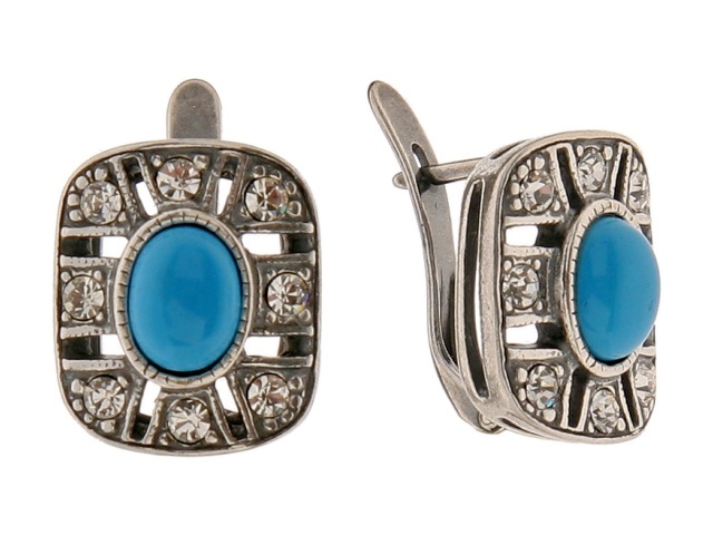 

Серьги Jenavi e62131b0 бирюза, e62131b0
