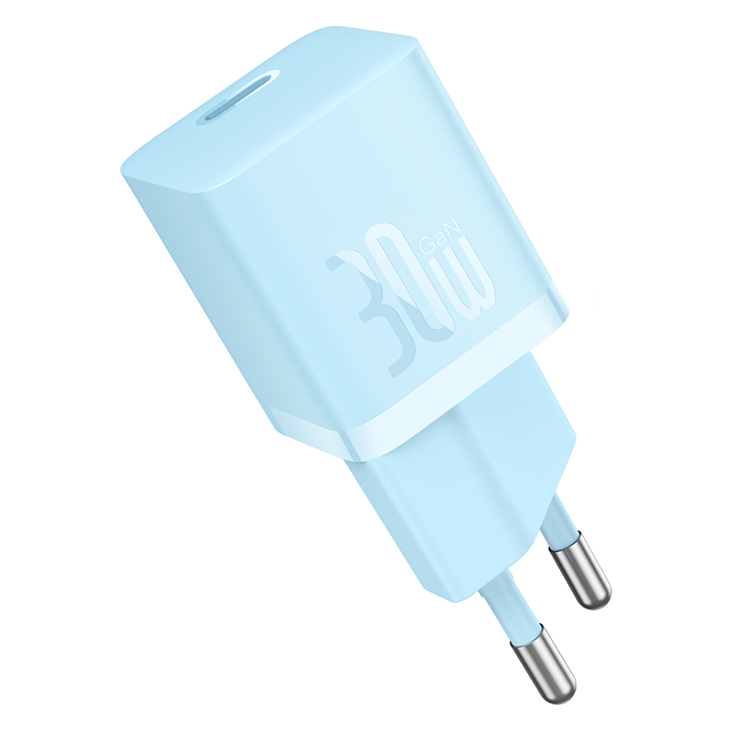 

Сетевое зарядное устройство Baseus CCGAN30E5-M 1xUSB Type-C 3 А голубой, CCGAN30E5-M