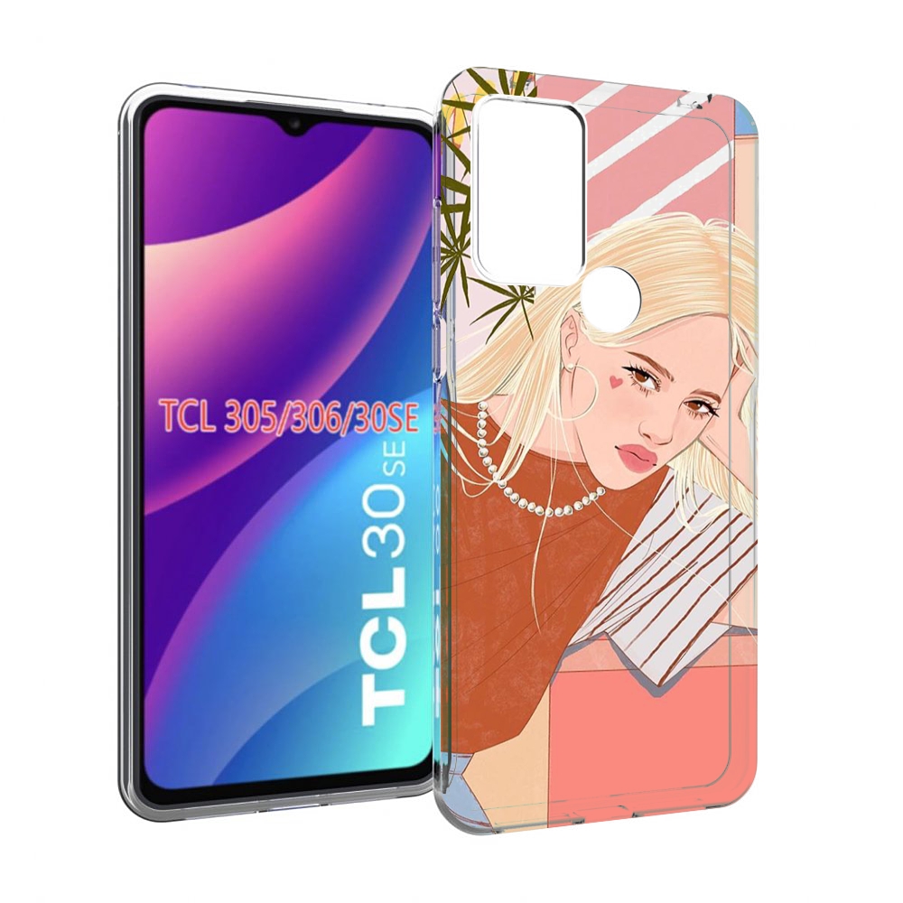 

Чехол MyPads летняя-девочка женский для TCL 30SE/305/306/30E, Tocco