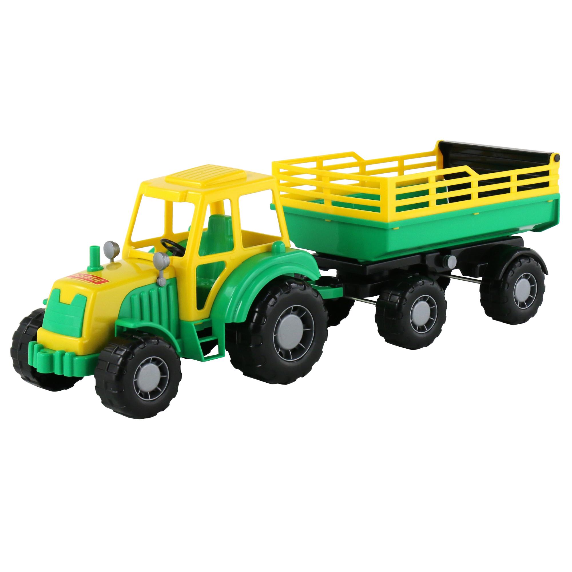 Трактор Алтай с прицепом № 2 Полесье трактор полесье с прицепом 2 алтай зеленый п 35356 зеленый