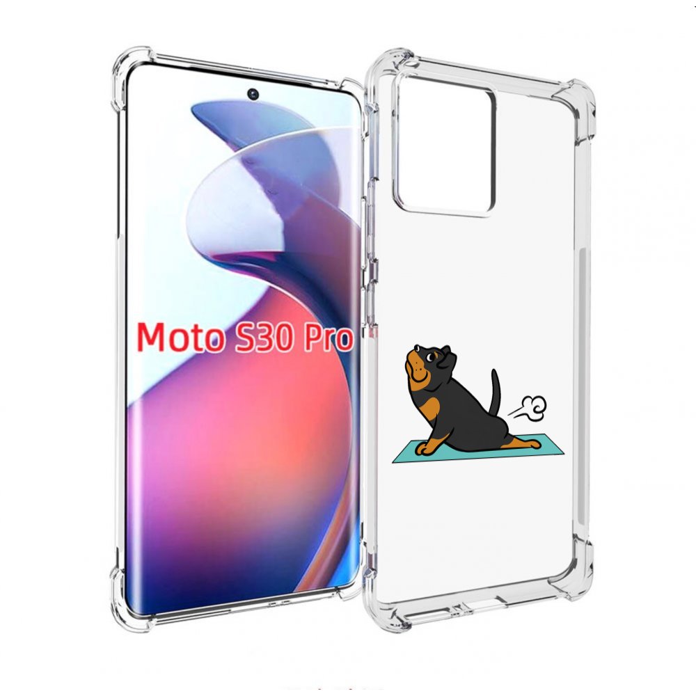

Чехол MyPads спортивная-собачка для Motorola Moto S30 Pro, Прозрачный, Tocco
