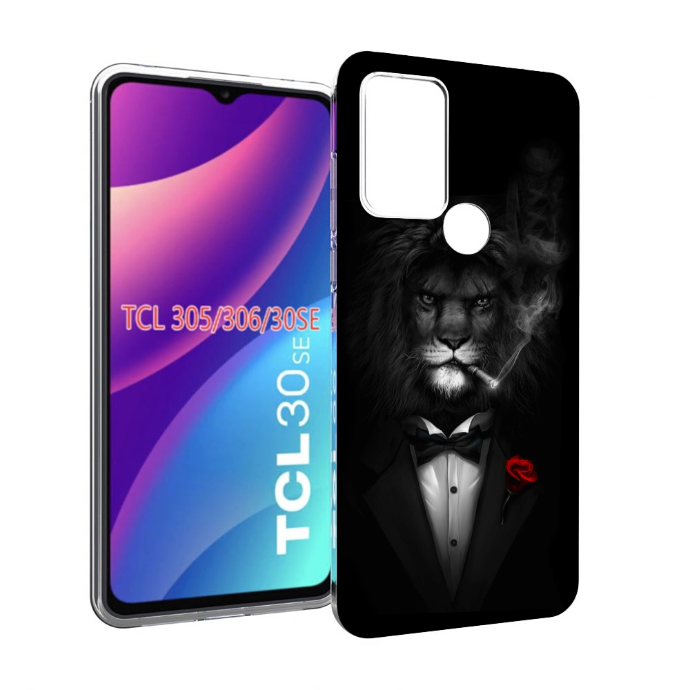

Чехол MyPads лев-в-темноте-с-сигаретой мужской для TCL 30SE/305/306/30E, Tocco