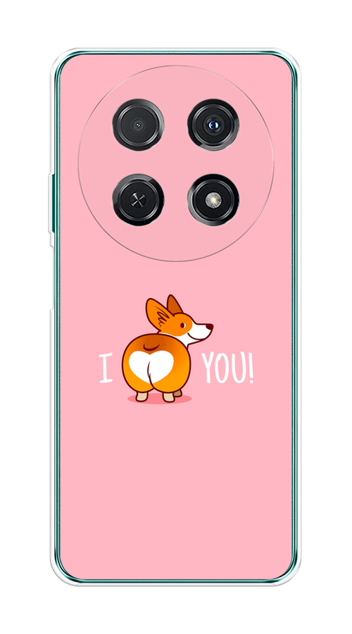 

Чехол на Huawei Nova 12i "Корги I love you", Розовый;коричневый;белый, 6123950-1