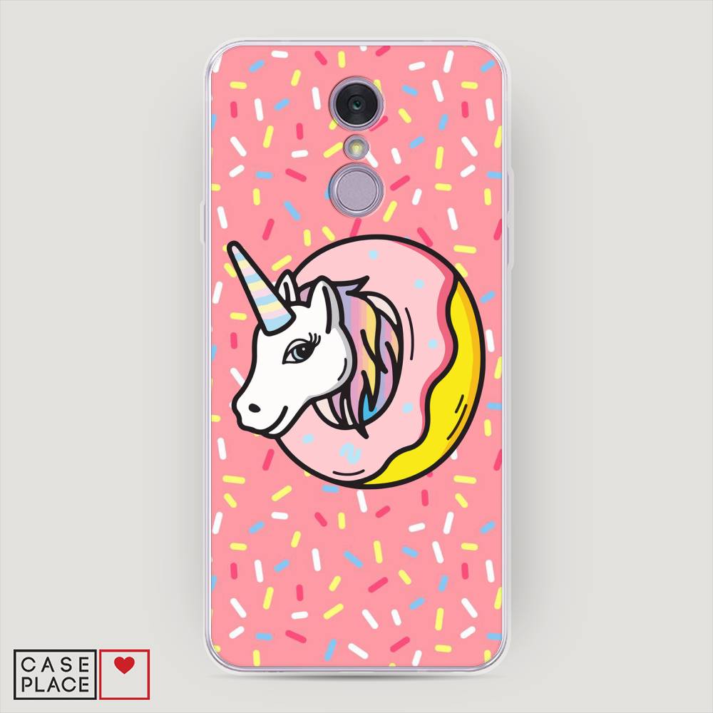 

Чехол Awog на LG Q7 (Plus, Alpha) "Единорог в пончике", Розовый;желтый;белый, 83550-2