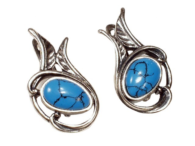 

Серьги Jenavi b38331b0 бирюза, b38331b0