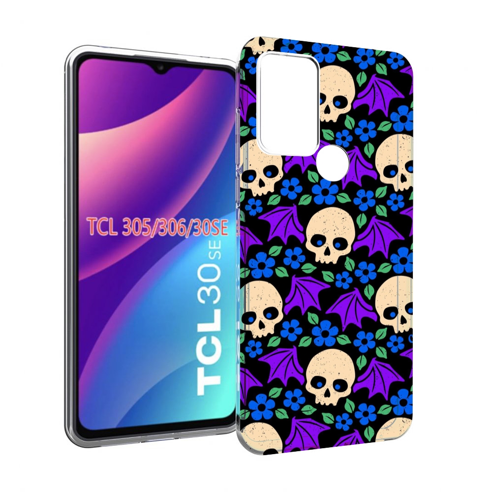

Чехол MyPads крылатые черепа для TCL 30SE/305/306/30E, Tocco